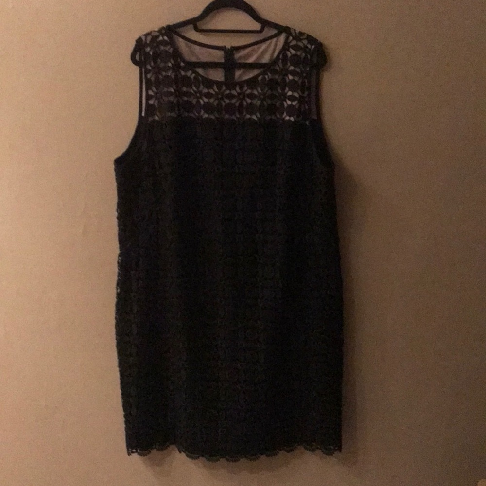 Lauren Ralph Lauren Geometric Overlay Dress